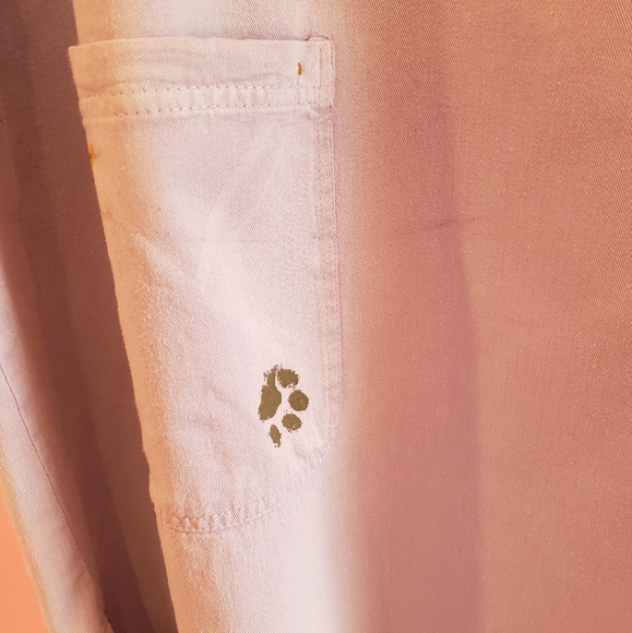 Lavender Cotton Summer Dress/ Cover Up with Painted Puppy 2XL - Picture 4 of 4